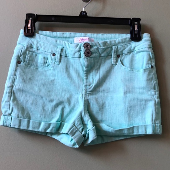 Candie's Pants - CANDIE’S Mint Green High Wasted Shorts Worn Once